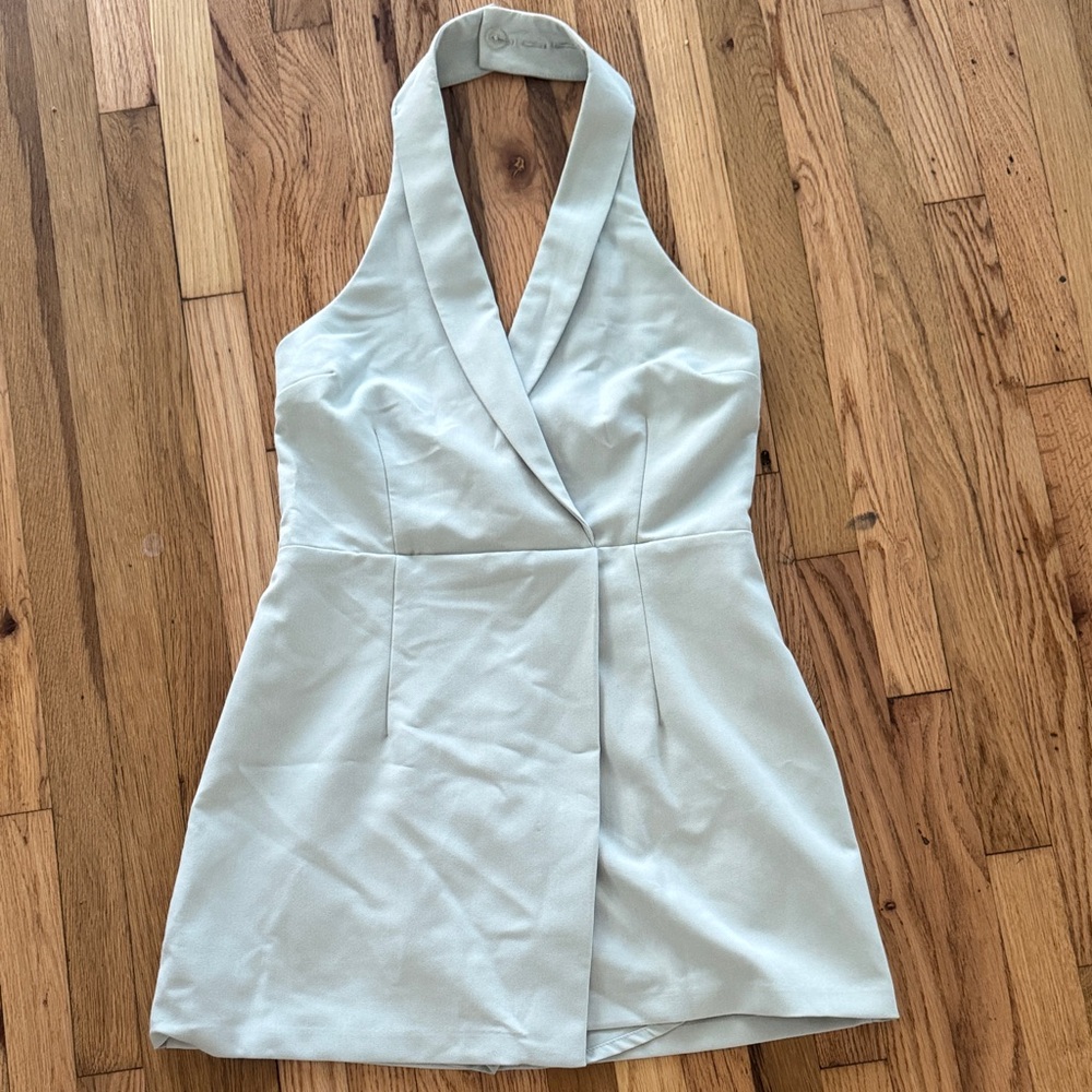 Abercrombie & Fitch Light Green Halter Dress